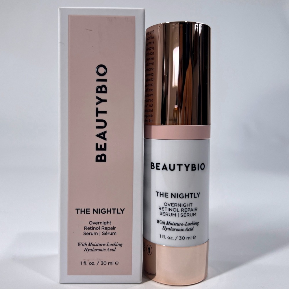 BeautyBio The Nightly Retinol Repair Serum 1oz Moisture Locking Hyaluronic